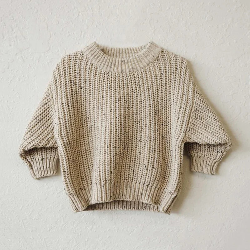 Gebreide Babysweater – Dikke Katoenen Trui voor Herfst &amp; Winter