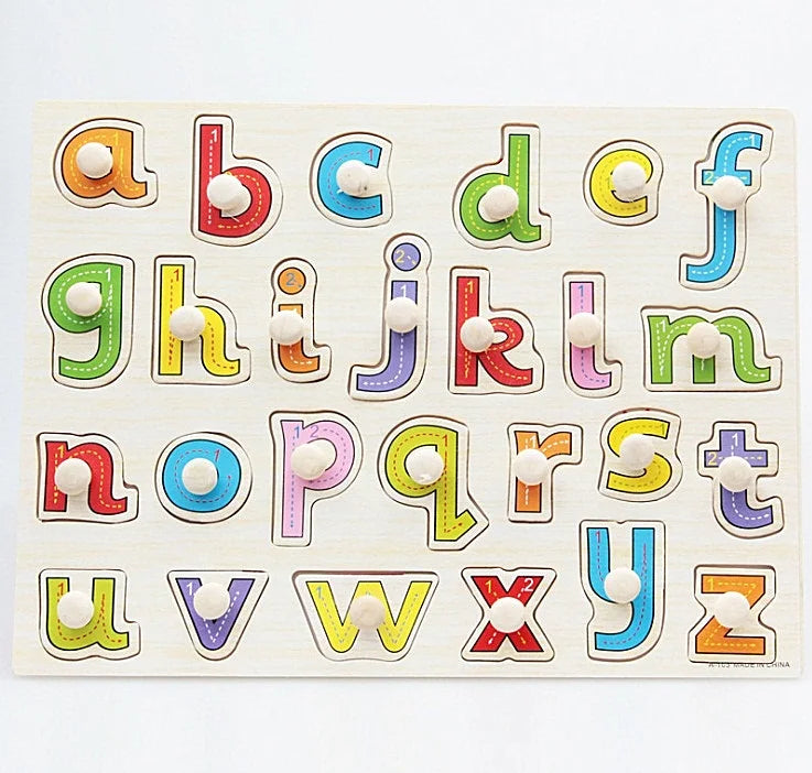 Montessori Houten Dierenpuzzel – Educatief Speelgoed met Handgrepen (30 cm)