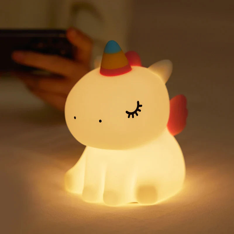 Schattige Eenhoorn Nachtlamp – Magische verlichting voor de kinderkamer