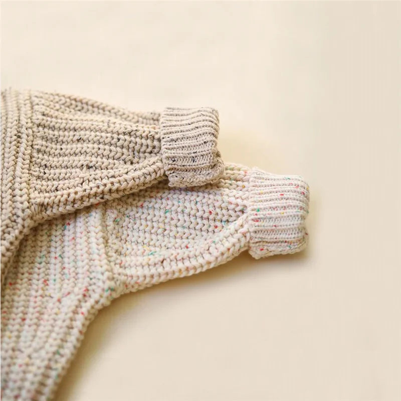 Gebreide Babysweater – Dikke Katoenen Trui voor Herfst &amp; Winter